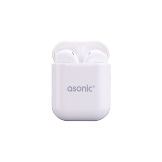 Asonic - Asonic AS-TWS130 Beyaz Mobil Telefon Uyumlu Bluetooth TWS AirPods Mikrofonlu Kulaklık