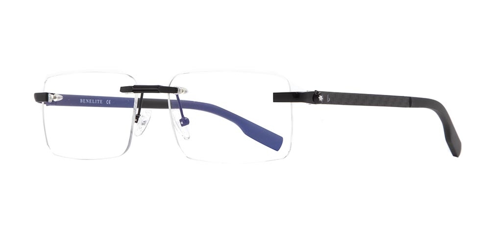 BENELITE BNLTE 1843-C1 Optik Genç,Yetişkin Erkek,Kadın,Unisex Köşeli Çerçevesi Metal - 2