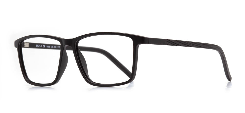 BENX BXGRL125-M06 Optik Genç,Yetişkin Erkek Köşeli Çerçeveli Grilamid (TR90) - 2