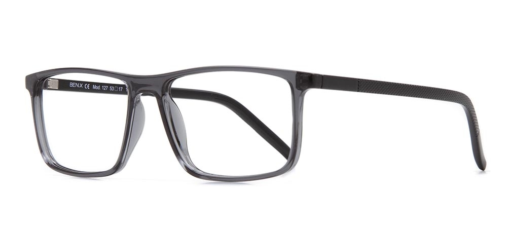 BENX BXGRL127-0506 Optik Genç,Yetişkin Erkek Köşeli Çerçeveli Grilamid (TR90) - 2