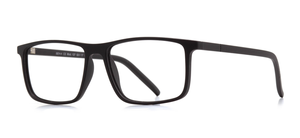 BENX BXGRL127-M06 Optik Genç,Yetişkin Erkek Köşeli Çerçeveli Grilamid (TR90) - 2