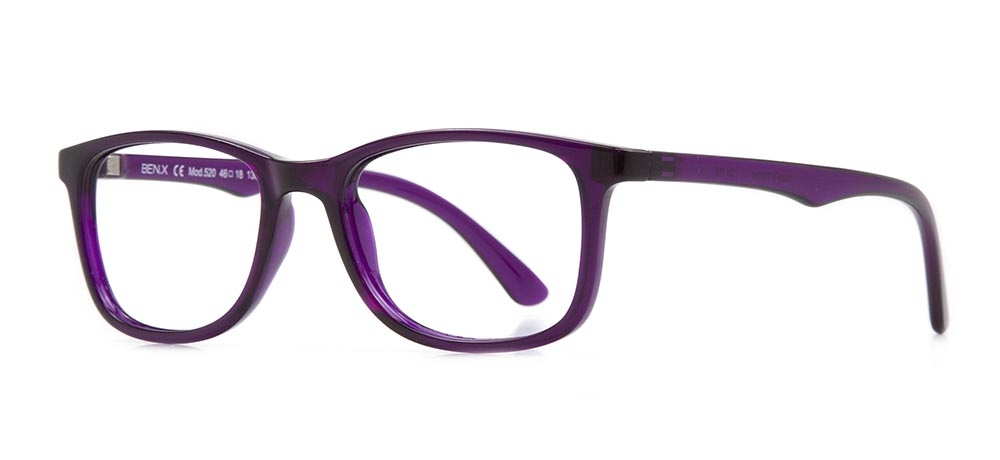 BENX BXGRL520-105 Optik Çocuk Kadın Köşeli Çerçeveli Grilamid (TR90) - 2