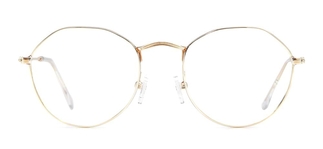 BENX BXMTL 7012.49-C.03 Optik Genç Kadın Gold Çerçeveli Metal 