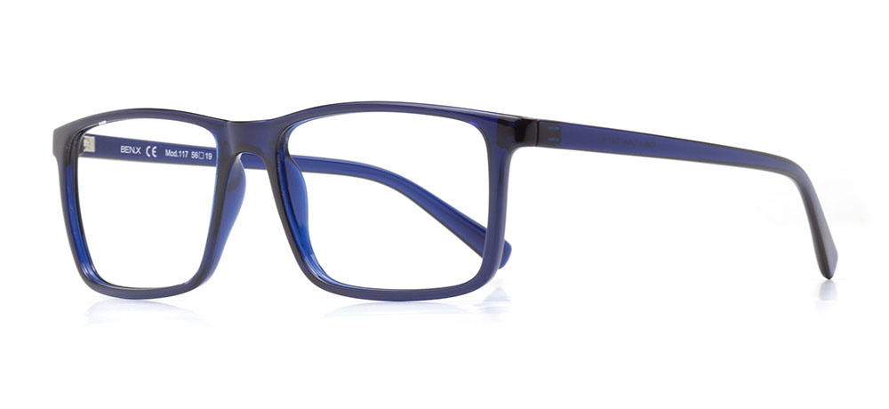 BENX BXTR90 117-118 Optik Yetişkin Erkek Köşeli Çerçeveli Grilamid (TR90) - 2