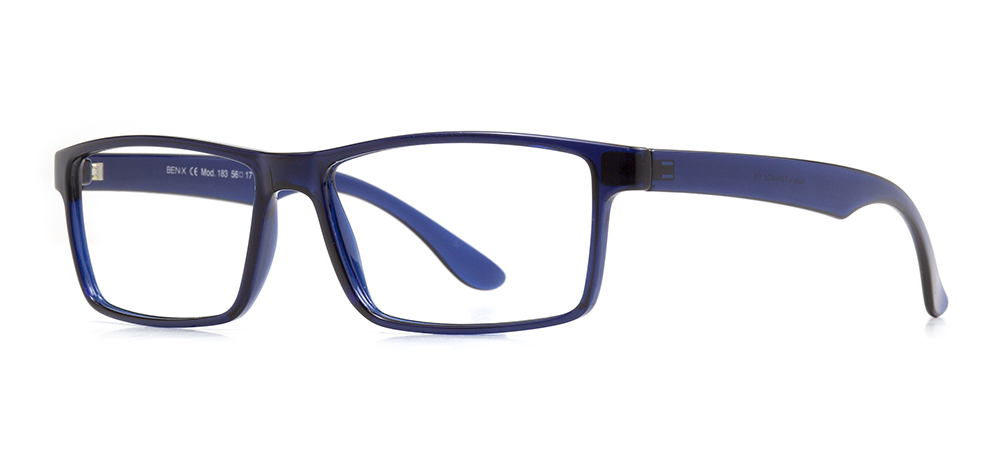 BENX BXTR90 183-118 Optik Yetişkin Erkek Köşeli Çerçeveli Grilamid (TR90) - 2