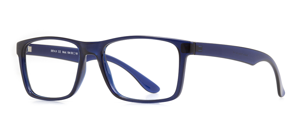 BENX BXTR90 184-118 Optik Yetişkin Erkek Köşeli Çerçeveli Grilamid (TR90) - 2