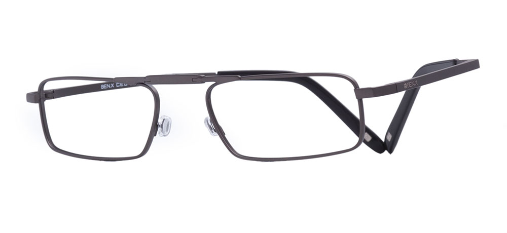 BENX CEO BXCEO 10102-C2 Optik Yetişkin Erkek,Kadın,Unisex Köşeli Çerçeveli Titanyum - 2
