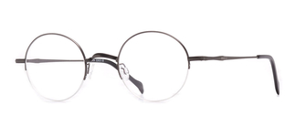 BENX CEO BXCEO 10103-C01 Optik Genç,Yetişkin Erkek,Kadın,Unisex Yuvarlak Yarım Çerçeveli Titanyum - BENX CEO (1)