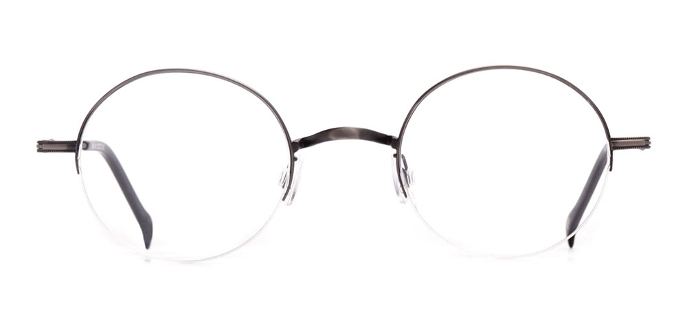 BENX CEO BXCEO 10103-C02 Optik Genç,Yetişkin Erkek,Kadın,Unisex Yuvarlak Yarım Çerçeveli Titanyum - 1