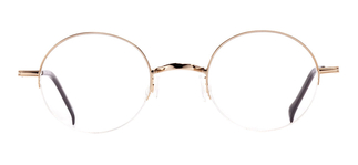 BENX CEO BXCEO 10103-C03 Optik Genç,Yetişkin Erkek,Kadın,Unisex Yuvarlak Yarım Çerçeveli Titanyum 