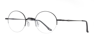 BENX CEO BXCEO 10103-C05 Optik Genç,Yetişkin Erkek,Kadın,Unisex Yuvarlak Yarım Çerçeveli Titanyum - BENX CEO (1)