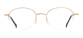 BENX CEO BXCEO 10105-C03 Optik Genç Erkek,Kadın,Unisex Oval Yarım Çerçeveli Titanyum 
