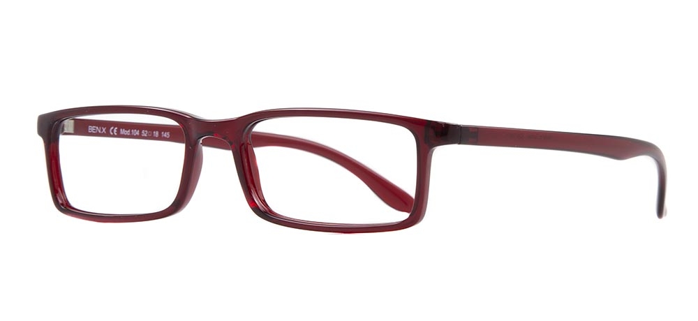 BENX CLASSIC BXGRL104-144 Optik Genç,Yetişkin Erkek,Kadın,Unisex Köşeli Çerçeveli Grilamid (TR90) - 2