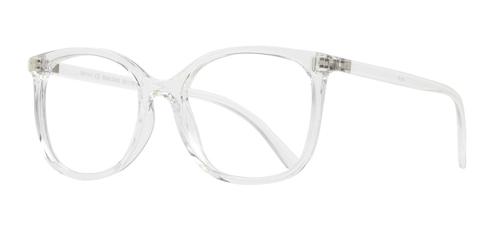 BENX CLASSIC BXGRL5242-01 Optik Genç,Yetişkin Kadın Köşeli Çerçeveli Grilamid TR90 - 2