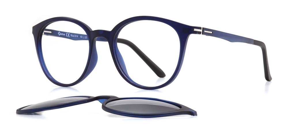 BENX CLIP ON BXTR90 914-M118 Clipon, Optik Genç Erkek,Kadın,Unisex Oval Çerçeveli Ultem - 2