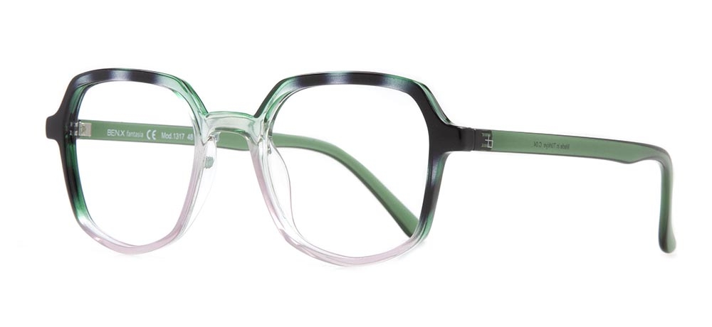BENX FANTASIA BXFNTS 1317-C.04 Optik Genç Kadın Geometrik Çerçeveli Grilamid (TR90) - 2