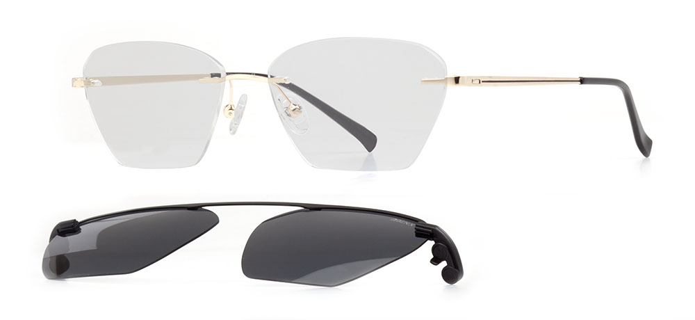 BENX FANTASIA BXMTL 7605-C.02 Clipon Genç Erkek,Kadın,Unisex Köşeli Çerçeveli Metal - 2