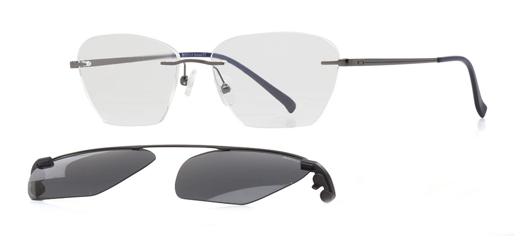 BENX FANTASIA BXMTL 7605-C.04 Optik Genç Erkek,Kadın,Unisex Köşeli Çerçeveli Metal - 2