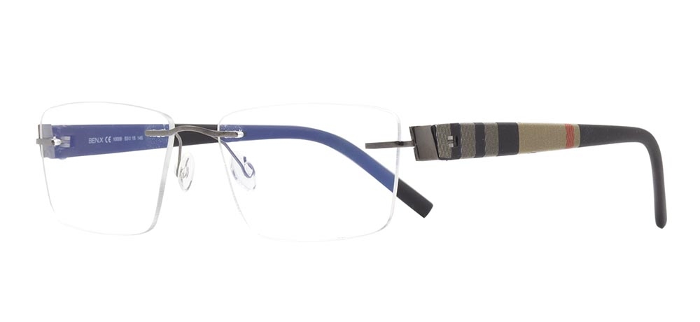 BENX PREMIUM BXFST 10009-C.02 Optik Genç,Yetişkin Erkek Köşeli Çerçevesiz Grilamid TR90 - 2