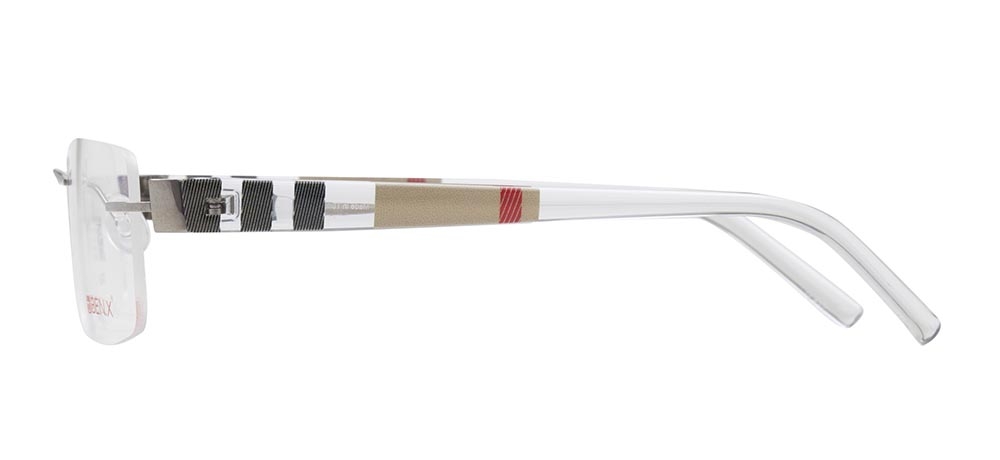 BENX PREMIUM BXFST 10010-C.01 Optik Genç,Yetişkin Erkek,Kadın,Unisex Köşeli Çerçevesiz Titanyum - 3