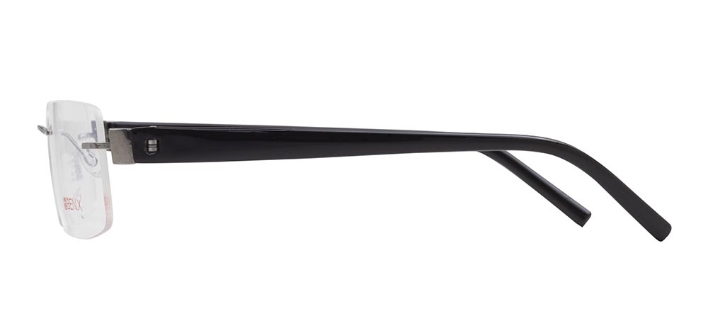 BENX PREMIUM BXFST 10010-C.03 Optik Genç,Yetişkin Erkek,Kadın,Unisex Köşeli Çerçevesiz Titanyum - 3
