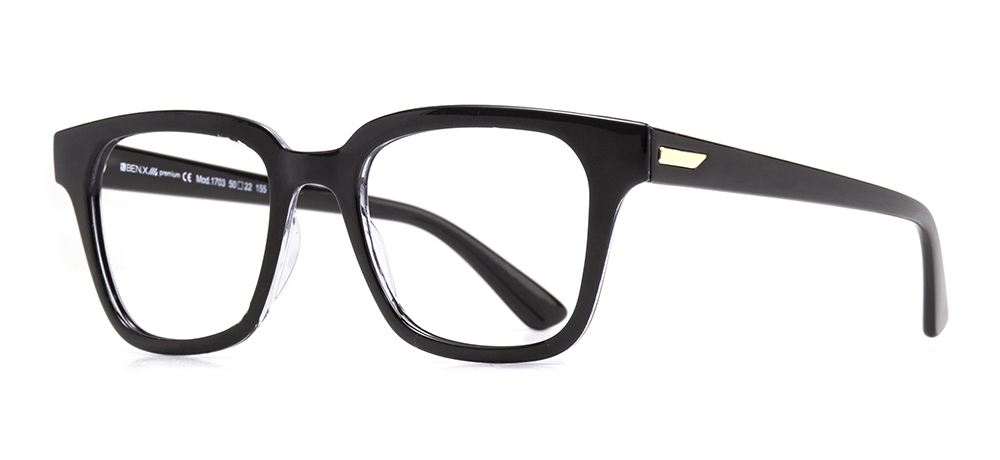 BENX PREMIUM BXPRM 1703-D300 Optik Genç Erkek,Kadın,Unisex Köşeli Çerçeveli Grilamid (TR90) - 2