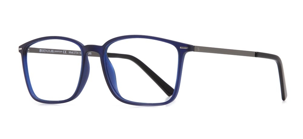 BENX PREMIUM BXPRM 1714-M118 Optik Genç Erkek Köşeli Çerçeveli Grilamid (TR90) - 2