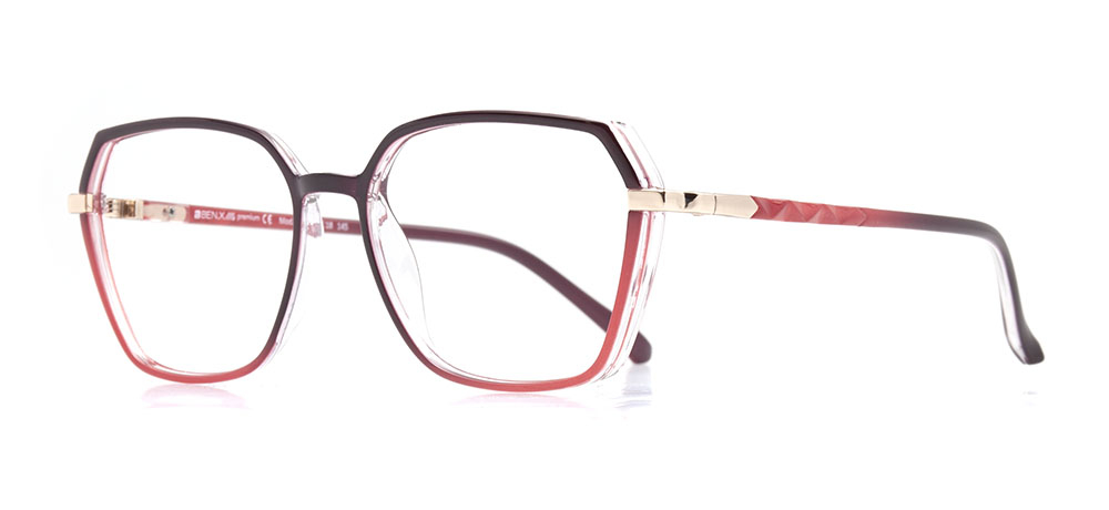 BENX PREMIUM BXPRM 1732-C.01 Optik Genç,Yetişkin Kadın Geometrik Çerçeveli Grilamid (TR90) - 2