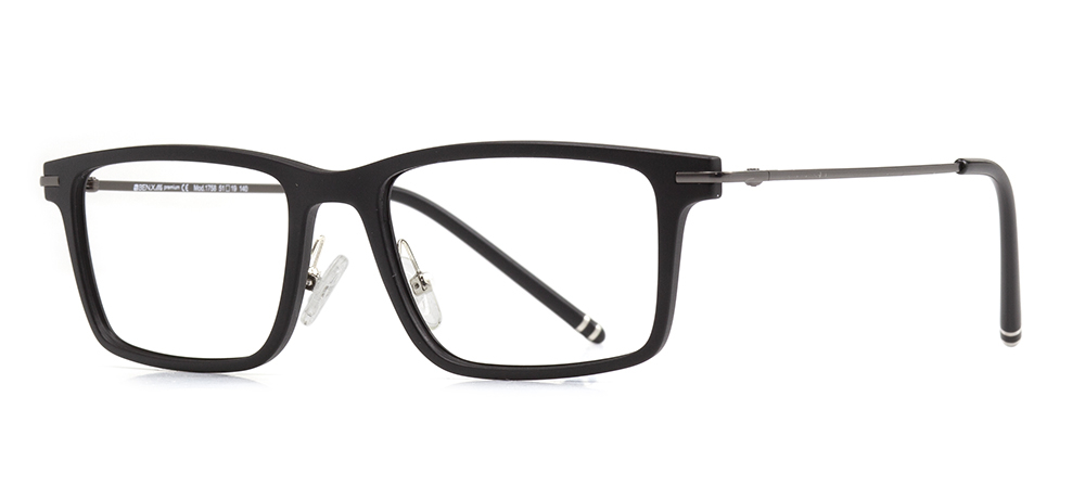 BENX PREMIUM BXPRM 1758-M06 Optik Genç Erkek,Kadın,Unisex Köşeli Çerçeveli Grilamid (TR90) - 2