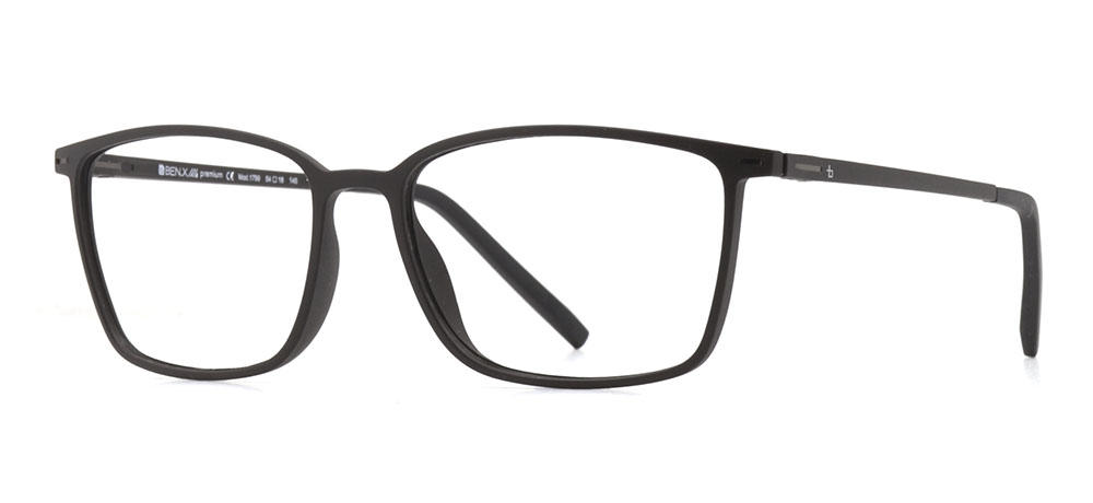 BENX PREMIUM BXPRM 1799-M119 Optik Genç Erkek Köşeli Çerçeveli Grilamid (TR90) - 2