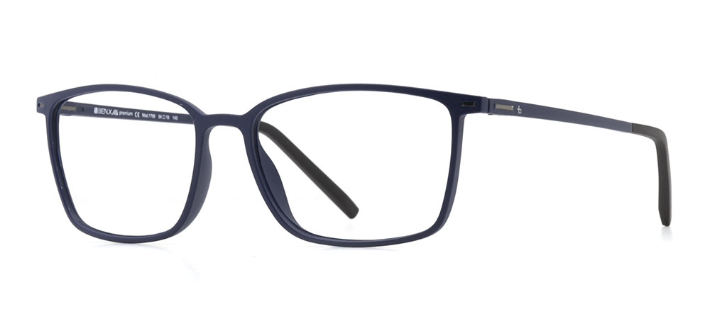 BENX PREMIUM BXPRM 1799-M120 Optik Genç Erkek Köşeli Çerçeveli Grilamid (TR90) - 2