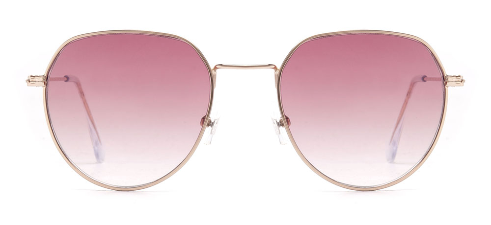 BENX SUNGLASSES BXGÜNŞ 8009.51-C.16 AC Güneş Genç Kadın Geometrik Çerçeveli Metal UV400 - 1