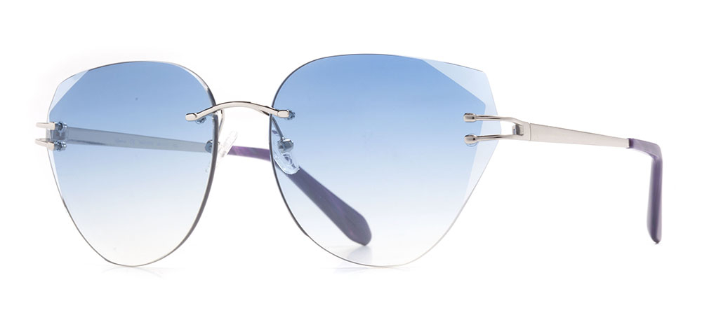 BENX SUNGLASSES BXGÜNŞ 8206-C.03 Güneş Genç Kadın Geometrik Çerçevesiz Metal UV400 - 2