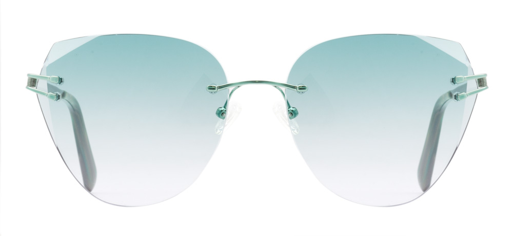 BENX SUNGLASSES BXGÜNŞ 8206-C.04 Güneş Genç Kadın Geometrik Çerçevesiz Metal UV400 - 1