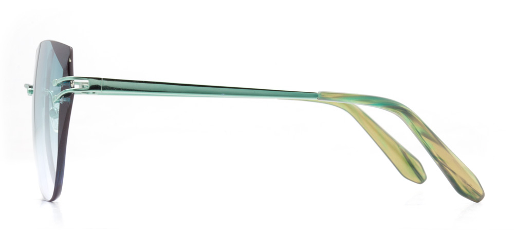 BENX SUNGLASSES BXGÜNŞ 8206-C.04 Güneş Genç Kadın Geometrik Çerçevesiz Metal UV400 - 3