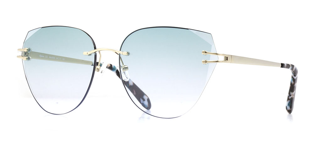 BENX SUNGLASSES BXGÜNŞ 8206-C.06 Güneş Genç Kadın Geometrik Çerçevesiz Metal UV400 - 2