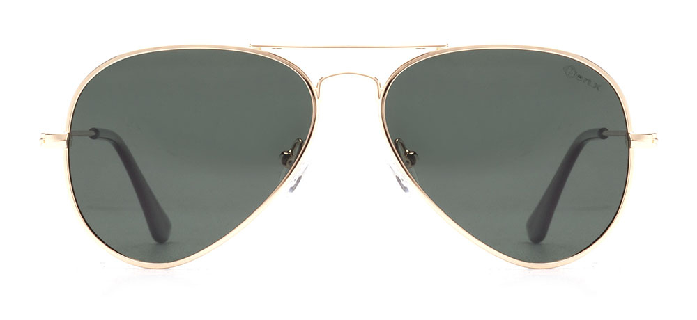 BENX SUNGLASSES BXGÜNŞ ITH 8001.54-C.07 Güneş Genç Erkek,Kadın,Unisex Damla Çerçeveli Metal Polarize - 1