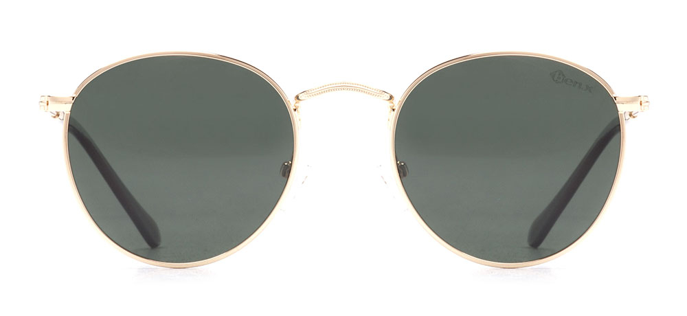 BENX SUNGLASSES BXGÜNŞ ITH 8006.46-C.07 Güneş Genç Erkek,Kadın,Unisex Yuvarlak Çerçeveli Metal Polarize - 1
