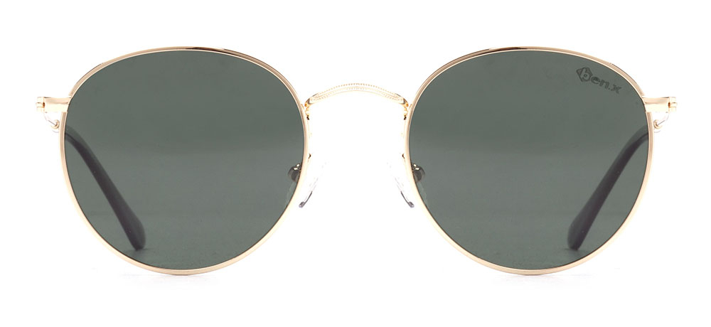 BENX SUNGLASSES BXGÜNŞ ITH 8006.48-C.07 Güneş Genç Erkek,Kadın,Unisex Yuvarlak Çerçeveli Metal Polarize - 1