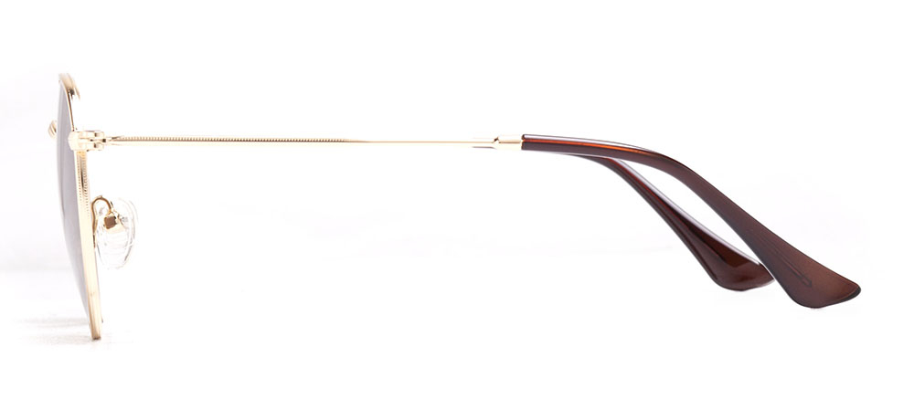 BENX SUNGLASSES BXGÜNŞ ITH 8006.48-C.08 Güneş Genç Erkek,Kadın,Unisex Yuvarlak Çerçeveli Metal Polarize - 3