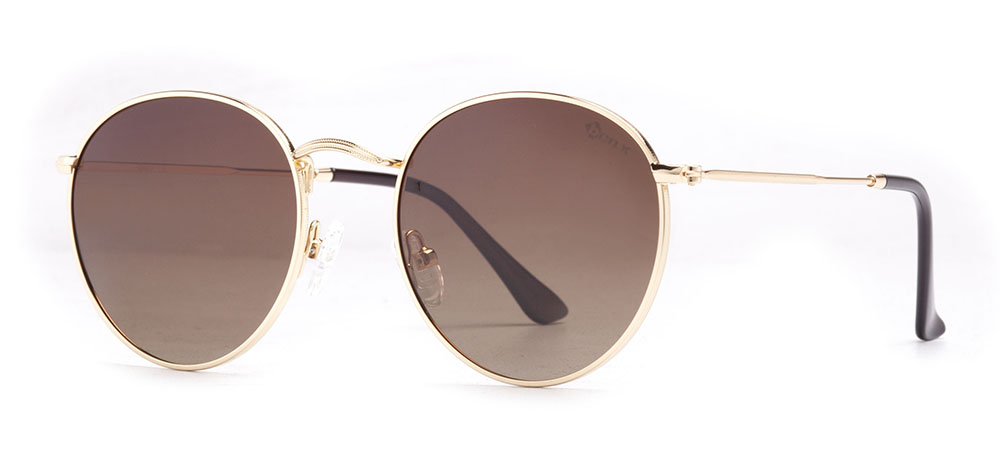 BENX SUNGLASSES BXGÜNŞ ITH 8006.52-C.08 Güneş Genç Erkek,Kadın,Unisex Yuvarlak Çerçeveli Metal Polarize - 2