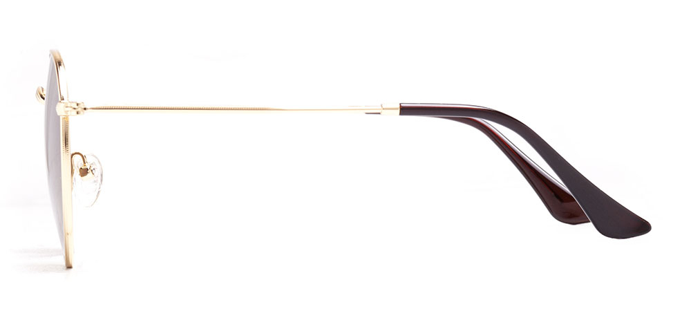 BENX SUNGLASSES BXGÜNŞ ITH 8006.52-C.08 Güneş Genç Erkek,Kadın,Unisex Yuvarlak Çerçeveli Metal Polarize - 3