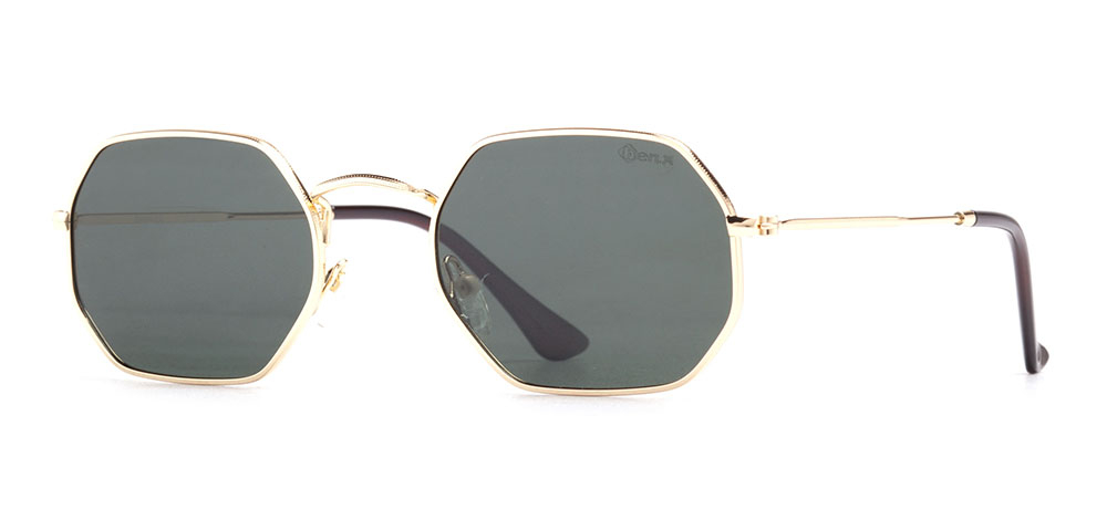 BENX SUNGLASSES BXGÜNŞ ITH 8011.52-C.03 Güneş Genç Erkek,Kadın,Unisex Geometrik Çerçeveli Metal Polarize - 2