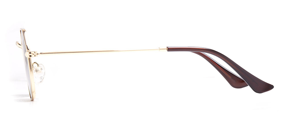 BENX SUNGLASSES BXGÜNŞ ITH 8011.52-C.03 Güneş Genç Erkek,Kadın,Unisex Geometrik Çerçeveli Metal Polarize - 3