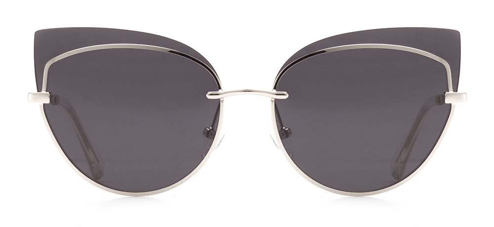 BENX SUNGLASSES BXGÜNŞ ITH 8601.62-C.01 Güneş Genç Kadın Köşeli Çerçeveli Metal Polarize - 1