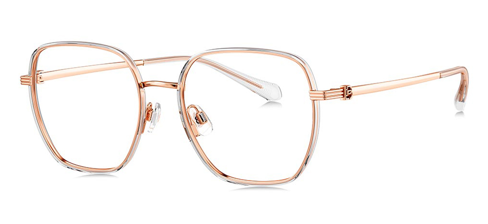 BOLON BA6053-B93 Optik Genç Kadın Köşeli Çerçeveli Titanyum - 2