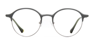 CARETTA CRTTA 7570-C3 Optik Genç,Yetişkin Erkek,Kadın,Unisex Yuvarlak Çerçeveli Metal 