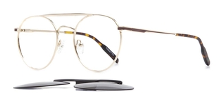 CARETTA CRTTA 7574-C1 Optik,Klipsli Genç,Yetişkin Erkek,Kadın,Unisex Oval Çerçeveli Metal - CARETTA (1)