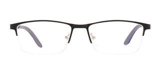 CARETTA CRTTA 7580-C3 Optik Genç Erkek Köşeli Yarım Çerçeveli Metal 