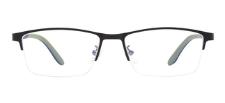 CARETTA CRTTA 7580-C5 Optik Genç Erkek Köşeli Yarım Çerçeveli Metal 